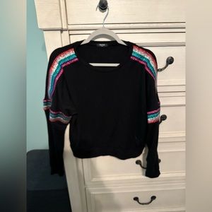 Terez black/rainbow sweatshirt size S